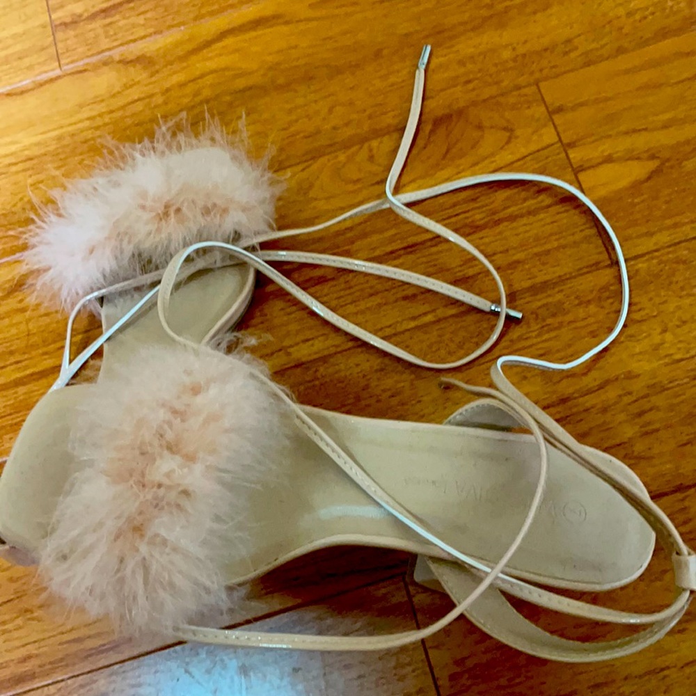 Fluffy Heels, US 7, Girly and trendy heels